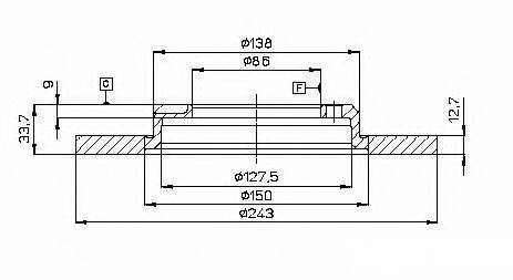 Тормозной диск C650-13 ASHUKI