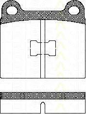 Комплект тормозных колодок, дисковый тормоз 8110 29214 TRISCAN