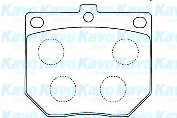 Комплект тормозных колодок, дисковый тормоз BP-6585 KAVO PARTS