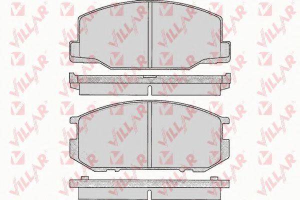 Комплект тормозных колодок, дисковый тормоз 626.0064 VILLAR