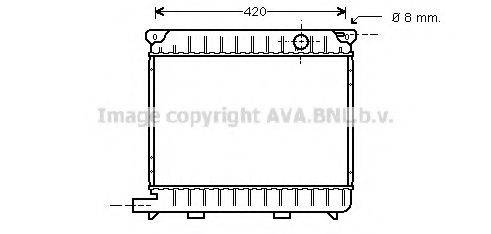 Радиатор, охлаждение двигателя BW2013 AVA QUALITY COOLING