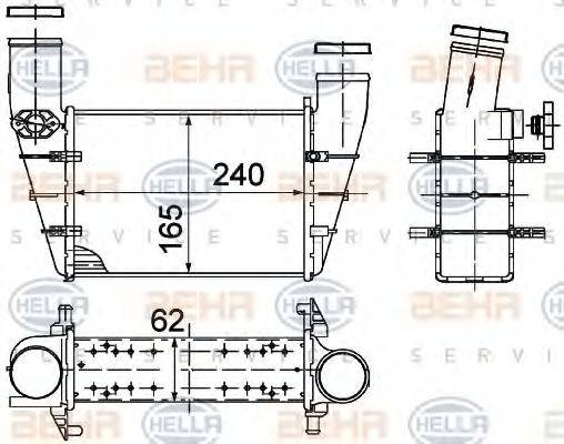 Интеркулер 8ML 376 727-581 HELLA