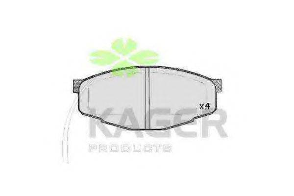Комплект тормозных колодок 35-0677 KAGER