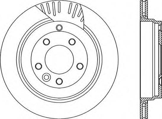 Тормозной диск BDR2256.20 OPEN PARTS