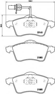 Комплект тормозных колодок, дисковый тормоз P 85 049 BREMBO