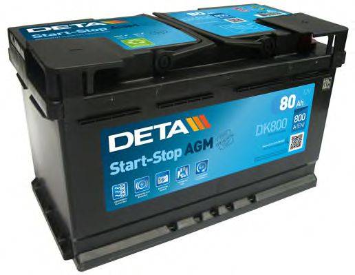 Стартерная аккумуляторная батарея DK800 DETA
