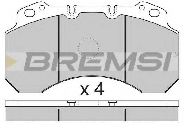 Комплект тормозных колодок, дисковый тормоз BP7299 BREMSI