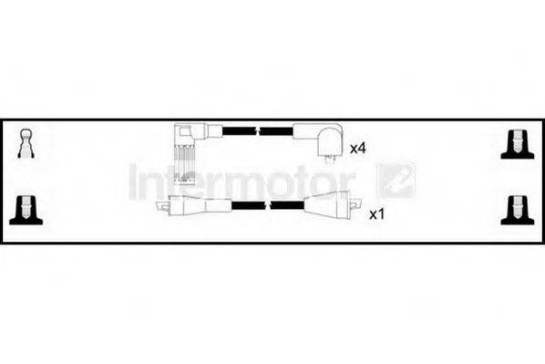 Комплект проводов зажигания 73350 STANDARD