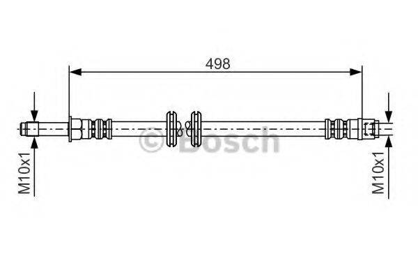 Тормозной шланг 1 987 481 006 BOSCH