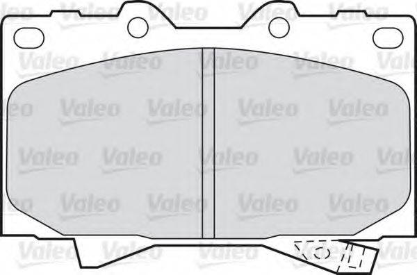 Комплект тормозных колодок, дисковый тормоз 598535 VALEO