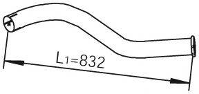 Труба выхлопного газа 28655 DINEX