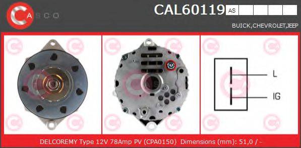 Генератор CAL60119AS CASCO