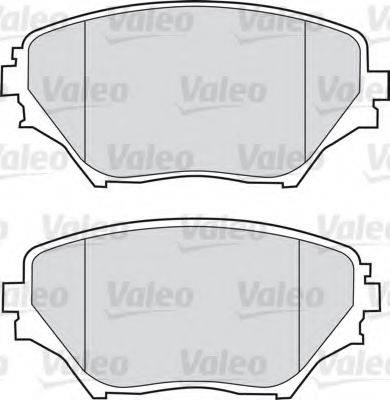 Комплект тормозных колодок, дисковый тормоз 598536 VALEO