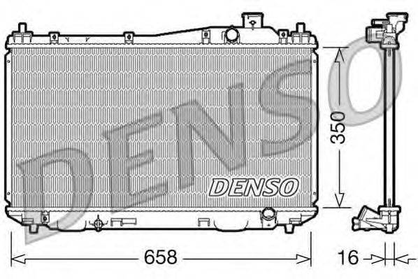 Радиатор, охлаждение двигателя DRM40009 DENSO