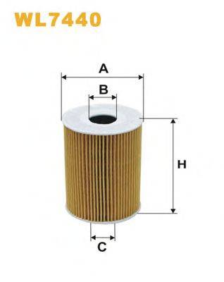 Фильтр масляный WL7440 WIX FILTERS