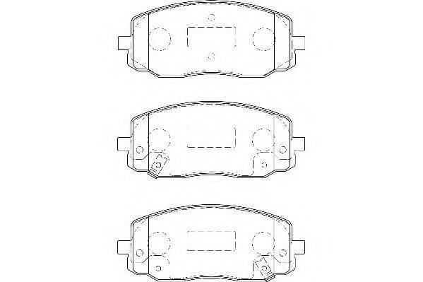 Комплект тормозных колодок, дисковый тормоз WBP24275A WAGNER