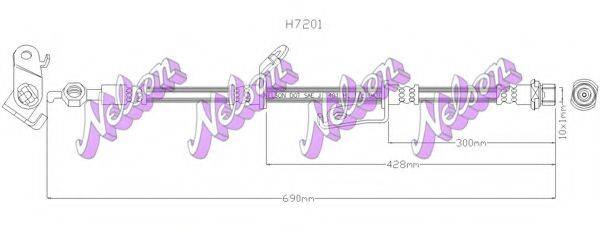 Тормозной шланг H7201 BROVEX-NELSON