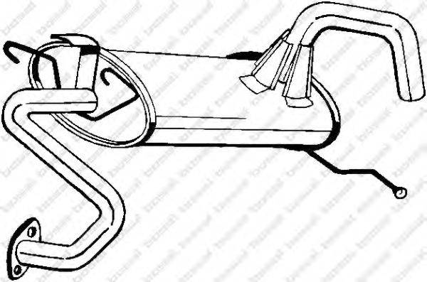 Глушитель выхлопных газов конечный 171-275 BOSAL