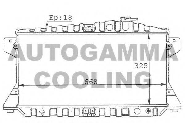 Теплообменник 100430 AUTOGAMMA