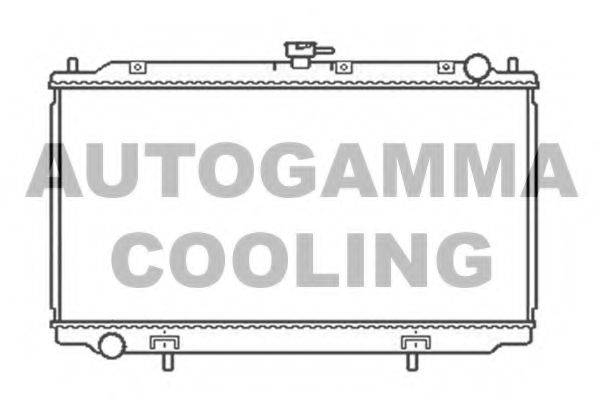 Радиатор, охлаждение двигателя 103502 AUTOGAMMA