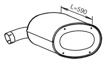 Средний / конечный глушитель ОГ 28455 DINEX