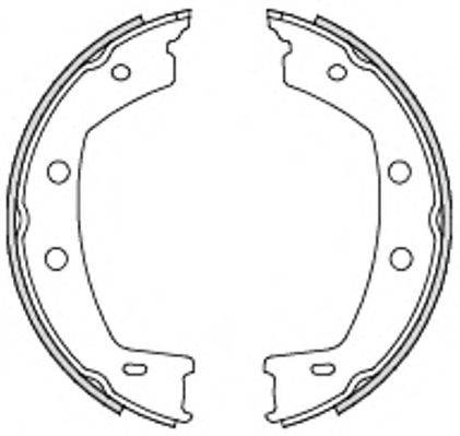 Комплект тормозных колодок, стояночная тормозная система 4755.00 REMSA