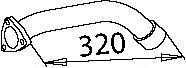 Труба выхлопного газа 50243 DINEX