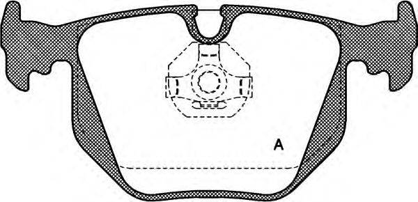 Комплект тормозных колодок, дисковый тормоз BPA0381.00 OPEN PARTS