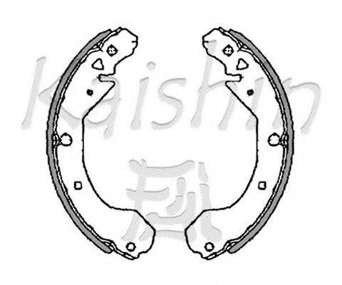 Комплект тормозных колодок K7903 KAISHIN