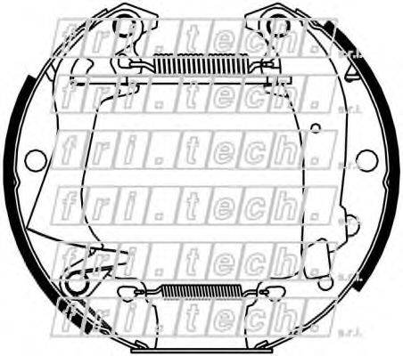 Комплект тормозных колодок 16411 fri.tech.