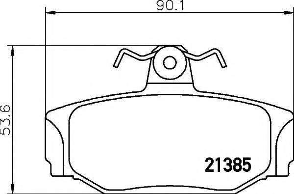 21385/13,2мм Тормозные колодки PAGID T5061 PAGID