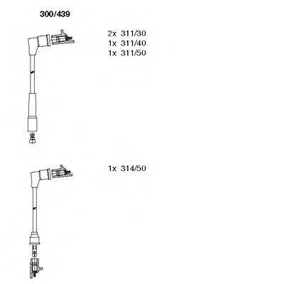 Комплект проводов зажигания 300/439 BREMI