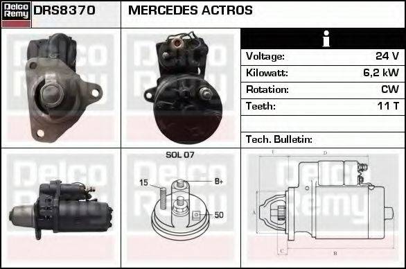 Стартер DRS8370 REMY