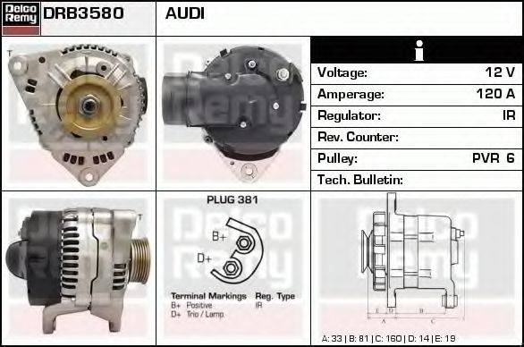 DRB3580 REMY Генератор DRB3580 REMY