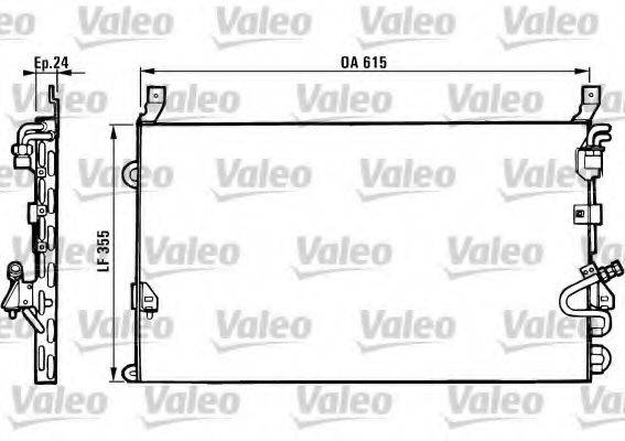 Конденсатор, кондиционер 816880 VALEO