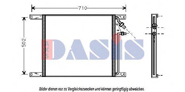 Конденсатор, кондиционер 292030N AKS DASIS