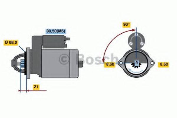 Стартер 0 001 112 015 BOSCH