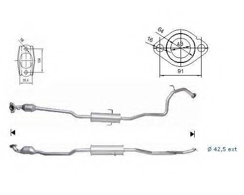 Катализатор 68017 MAGNAFLOW