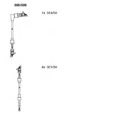 Комплект проводов зажигания 300/539 BREMI