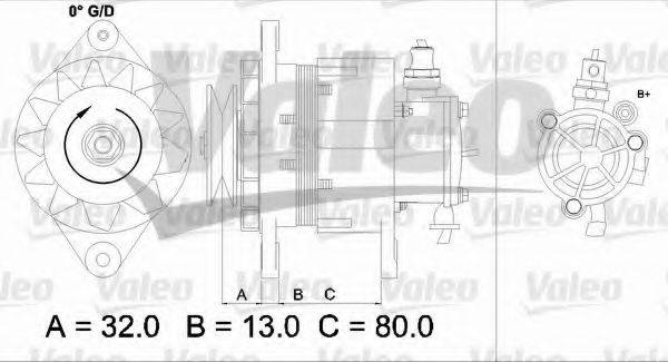 Генератор 437144 VALEO