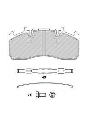 Комплект тормозных колодок, дисковый тормоз FCV4377B FERODO