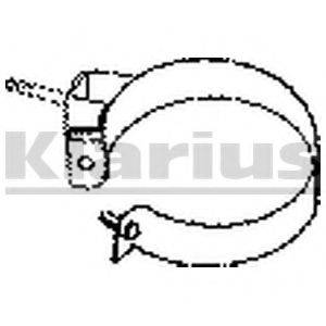 Прокладка, труба выхлопного газа 410153 KLARIUS