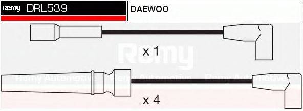 DRL539 REMY Комплект проводов зажигания DRL539 REMY