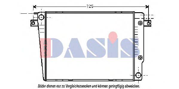 Радиатор, охлаждение двигателя 050880N AKS DASIS