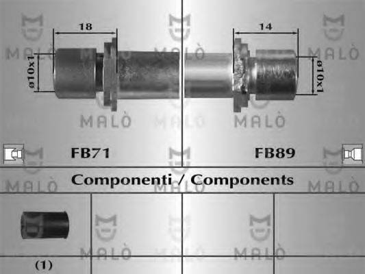 Тормозной шланг 80961 MALO