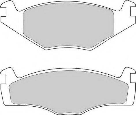 Комплект тормозных колодок, дисковый тормоз DBP390419 DURON