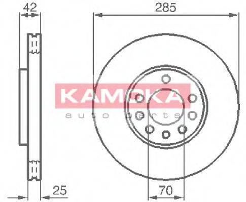 Тормозной диск 1032382 KAMOKA