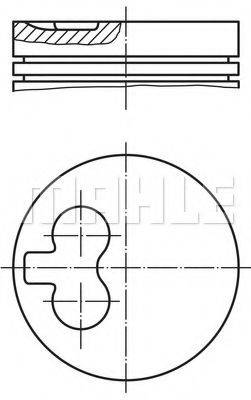 Поршень 021 50 03 MAHLE ORIGINAL