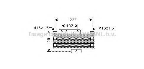 Масляный радиатор, автоматическая коробка передач HY3261 AVA QUALITY COOLING