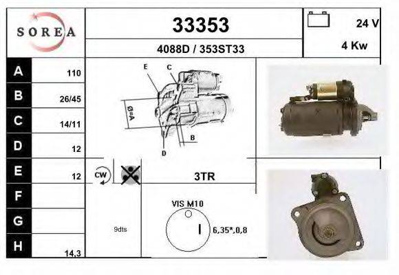 Стартер 33353 EAI